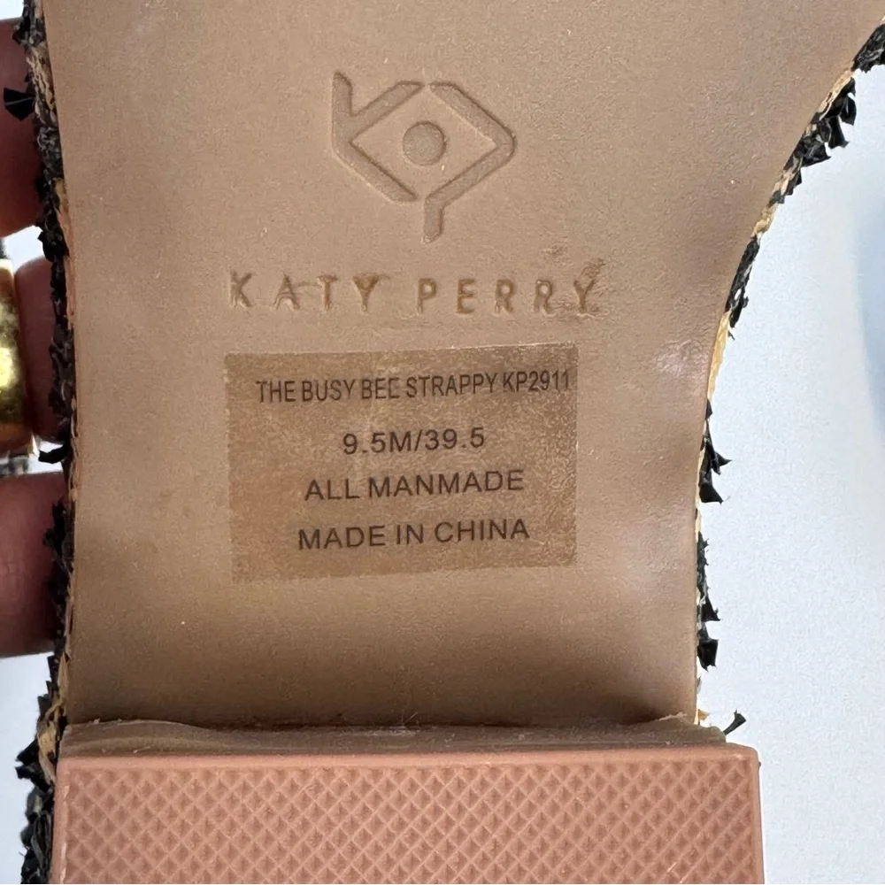 Katy Perry The Busy‎ Bee Ankle Strap Platform Sandal Size 9.5 NWOT